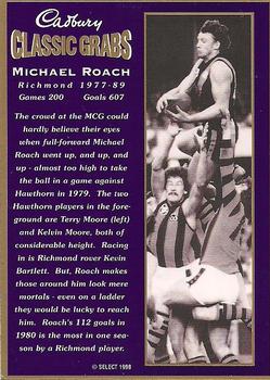 1998 Cadbury Classic Grabs #5 Michael Roach Back